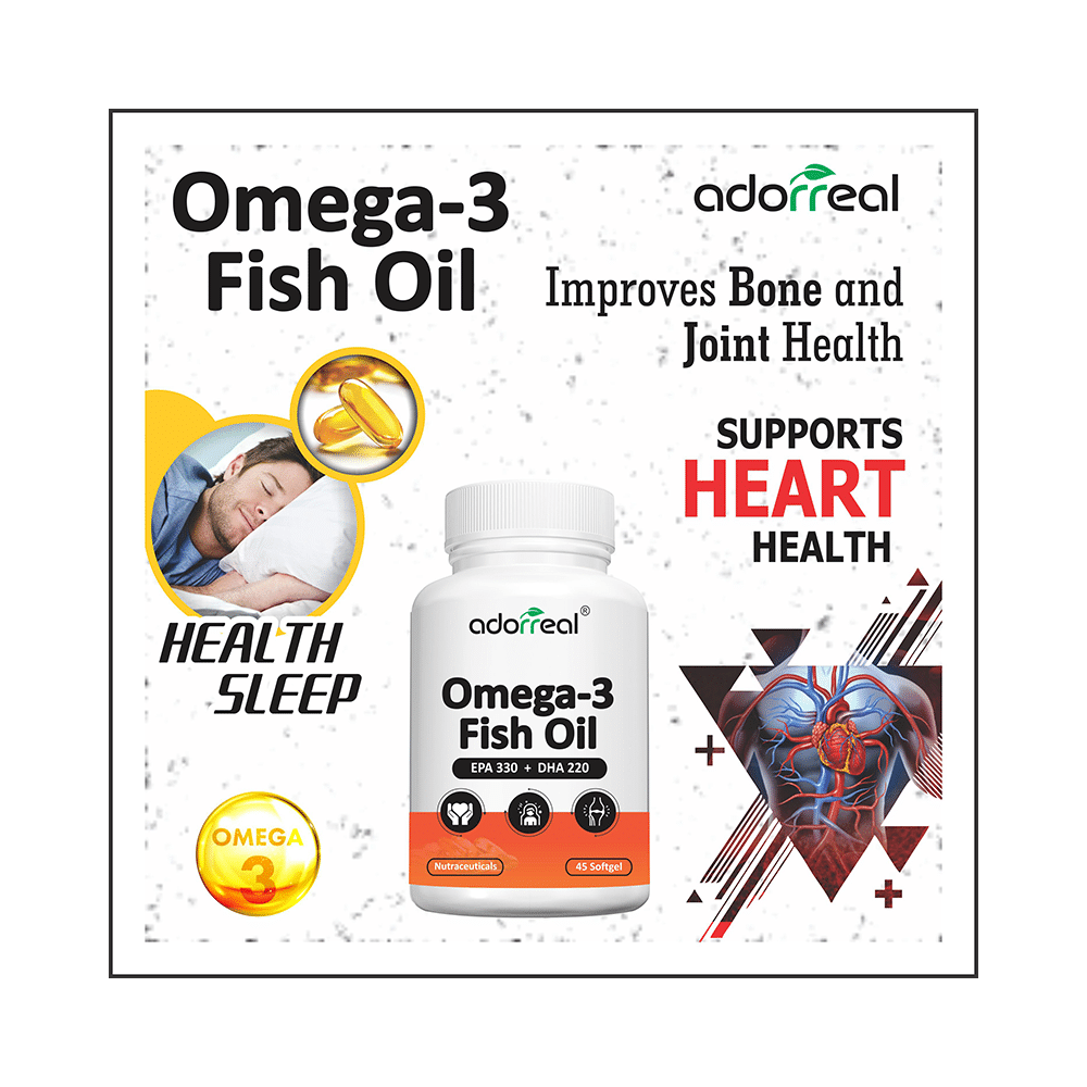 Adorreal Omega-3 Fish Oil EPA 330 + DHA 220 Softgels - Image 4