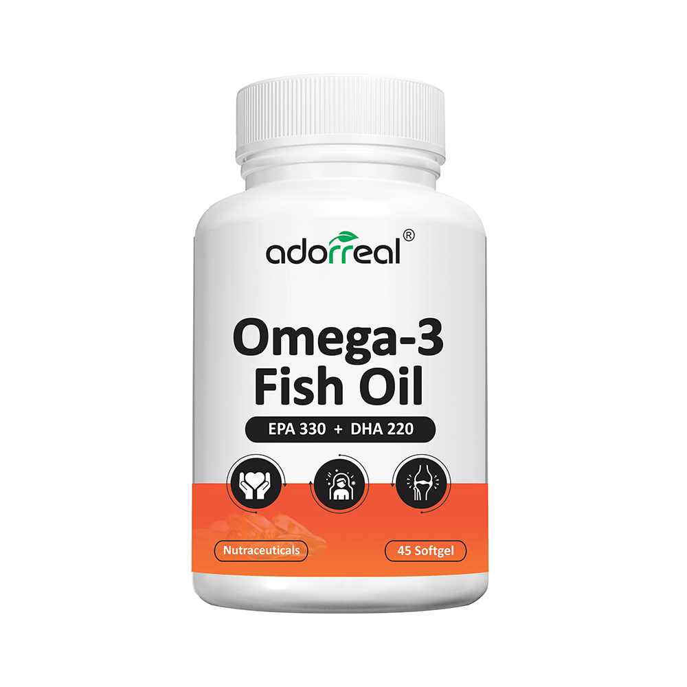 Adorreal Omega-3 Fish Oil EPA 330 + DHA 220 Softgels - Image 1