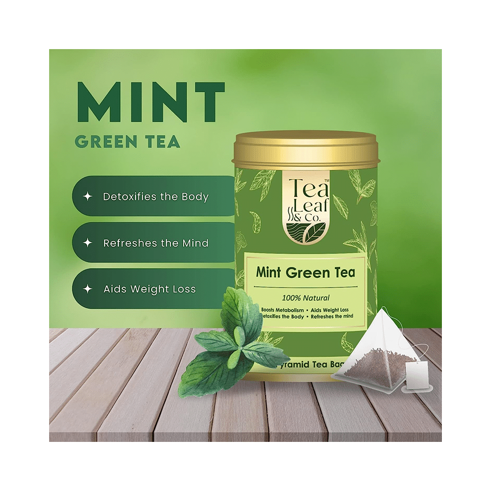 Tea Leaf & Co Mint Green Tea (2gm Each) - Image 3