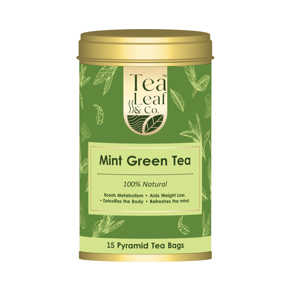 Tea Leaf & Co Mint Green Tea (2gm Each) - Image 1