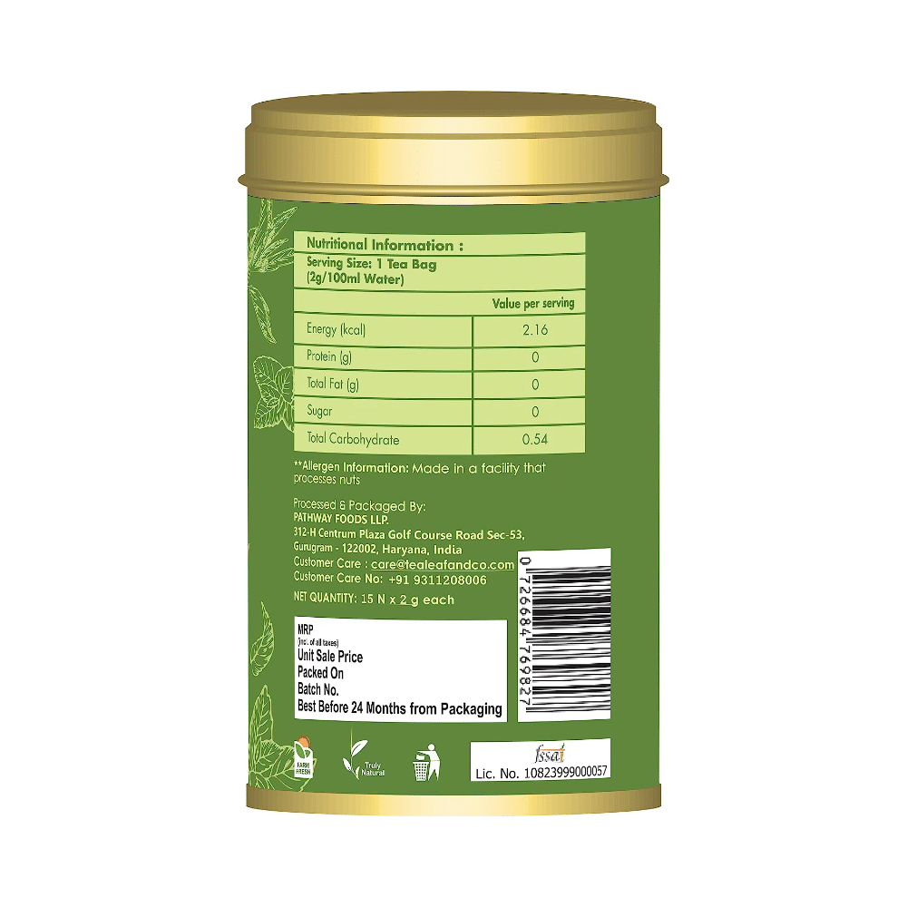 Tea Leaf & Co Mint Green Tea (2gm Each) - Image 2
