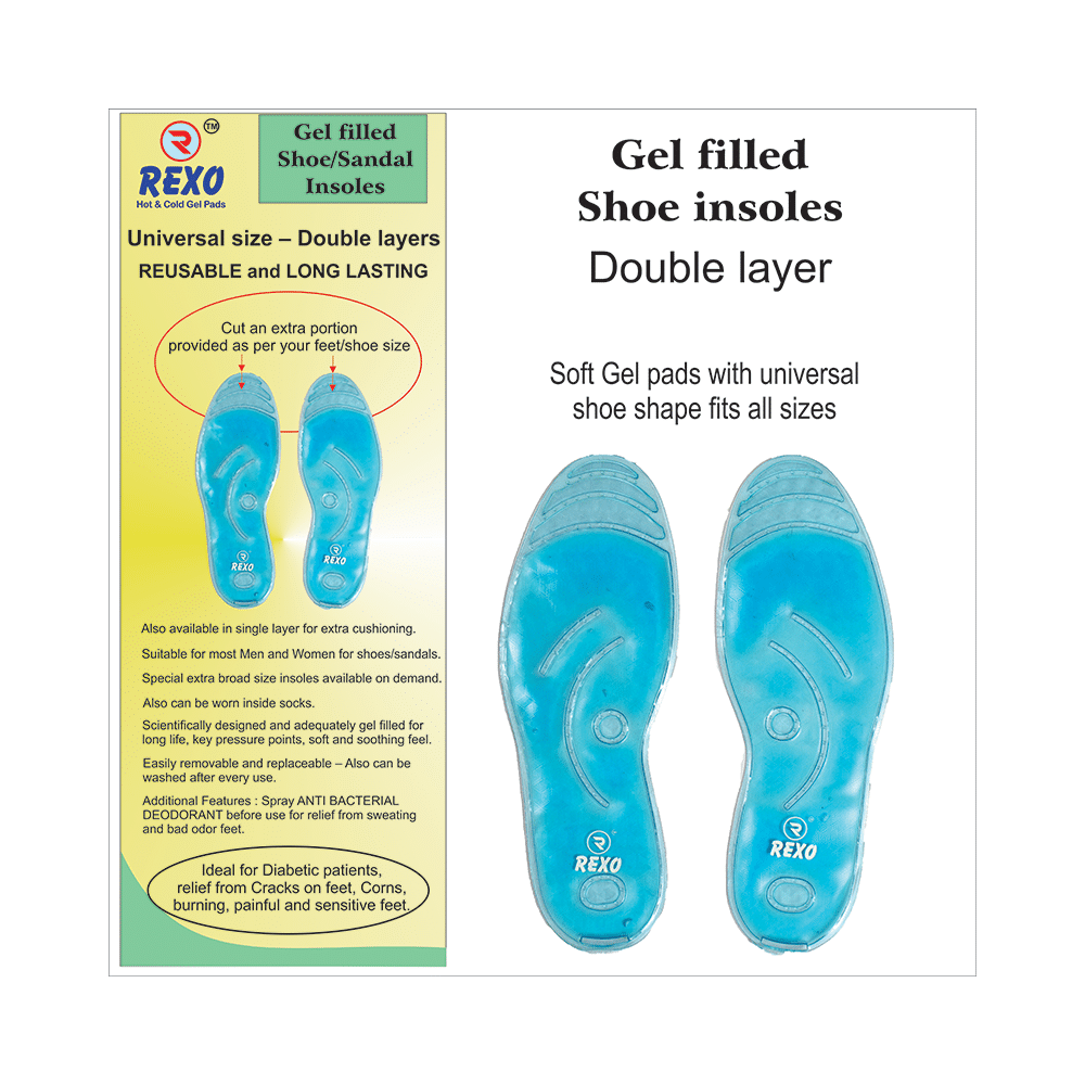 Rexo Gel Filled Shoe Insoles Double Layer - Image 2