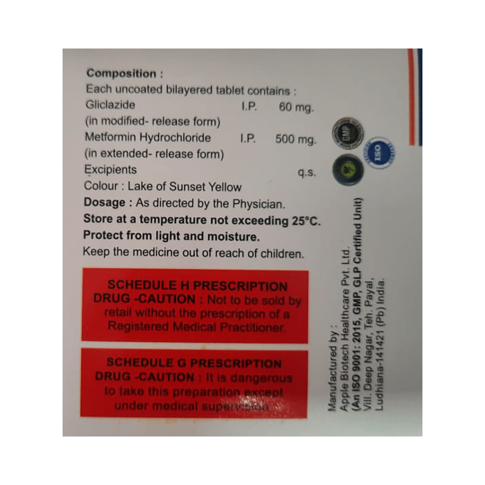 Dayclazide-XR Mex 60 Tablet - Image 2