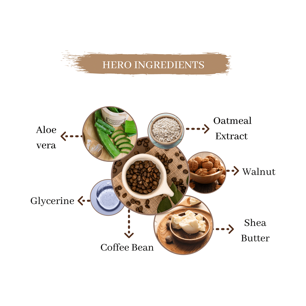 Hayze Cosmetics Coffee Bean Scrub Coffee Bean Oatmeal - Image 5