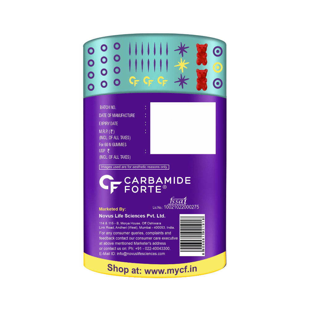 Carbamide Forte Eye Care Gummies with Lutein and Zeaxanthin Cranberry - Image 2
