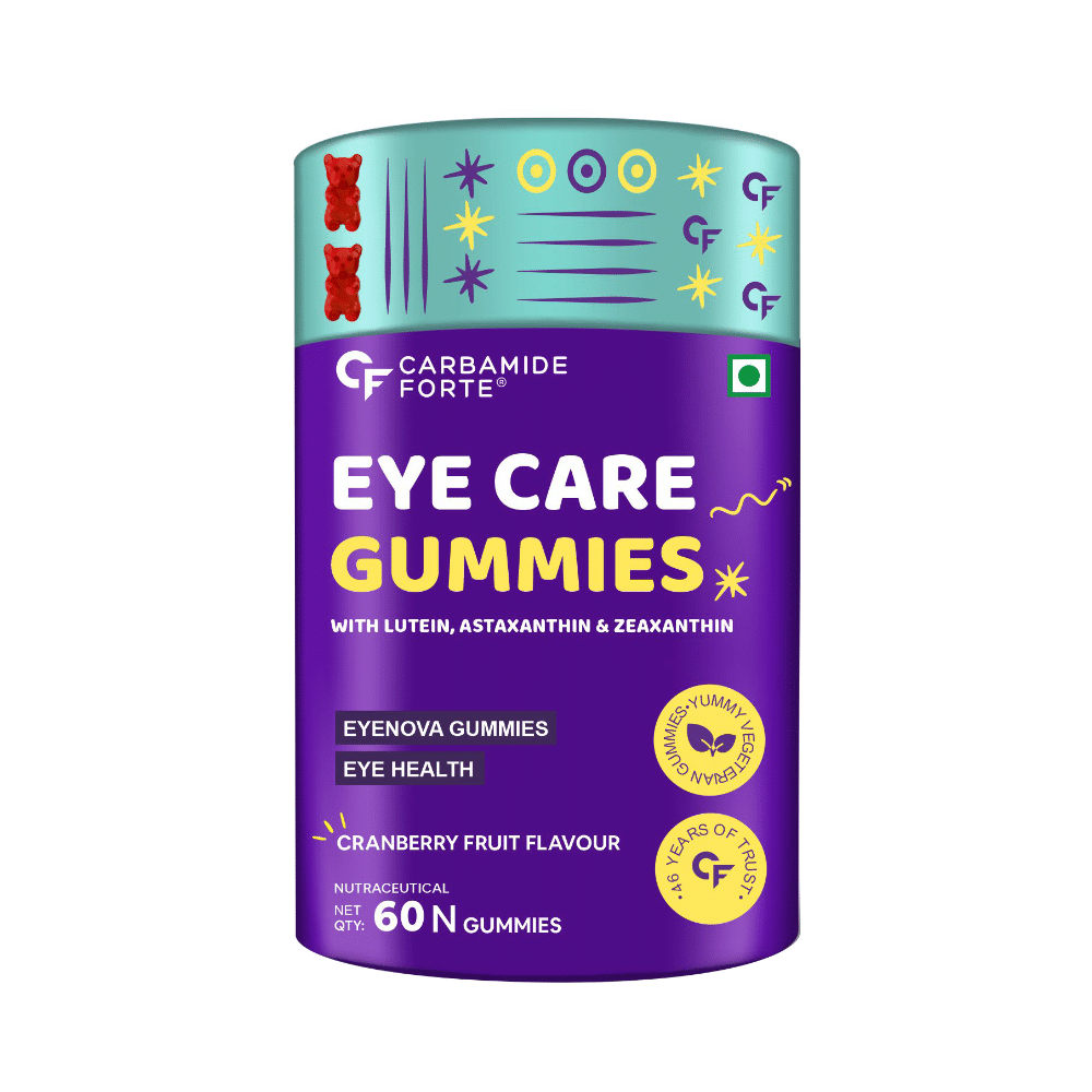 Carbamide Forte Eye Care Gummies with Lutein and Zeaxanthin Cranberry