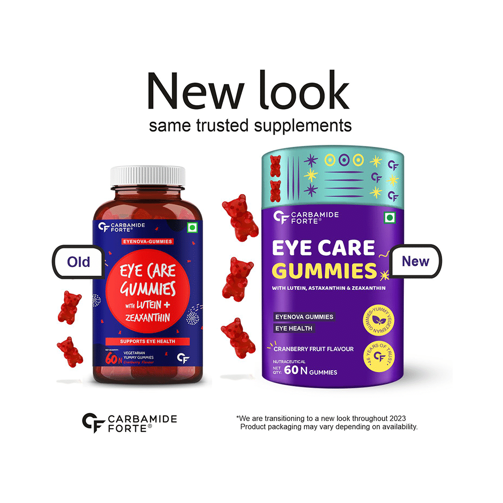 Carbamide Forte Eye Care Gummies with Lutein and Zeaxanthin Cranberry - Image 3