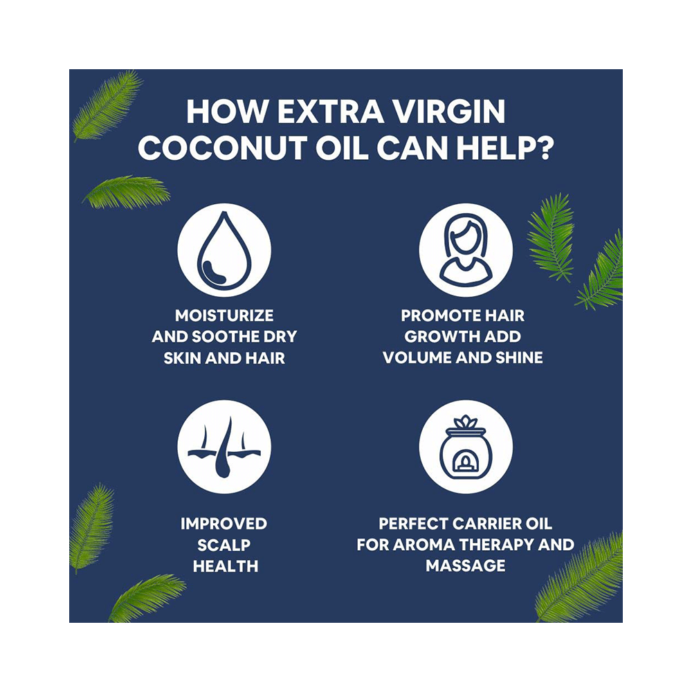 Carbamide Forte 100% Pure Extra Virgin Cold Pressed Coconut Oil - Image 4