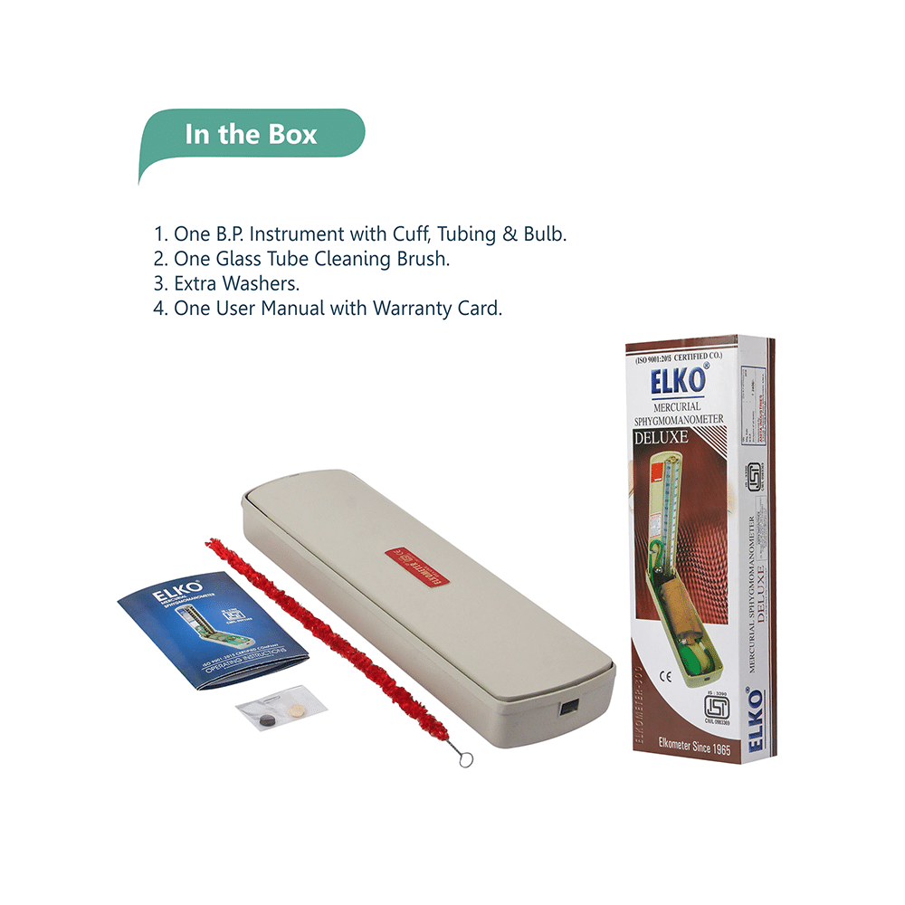 Elko EL 320 Deluxe Mercury Sphygmomanometer Blood Pressure Monitor - Image 6