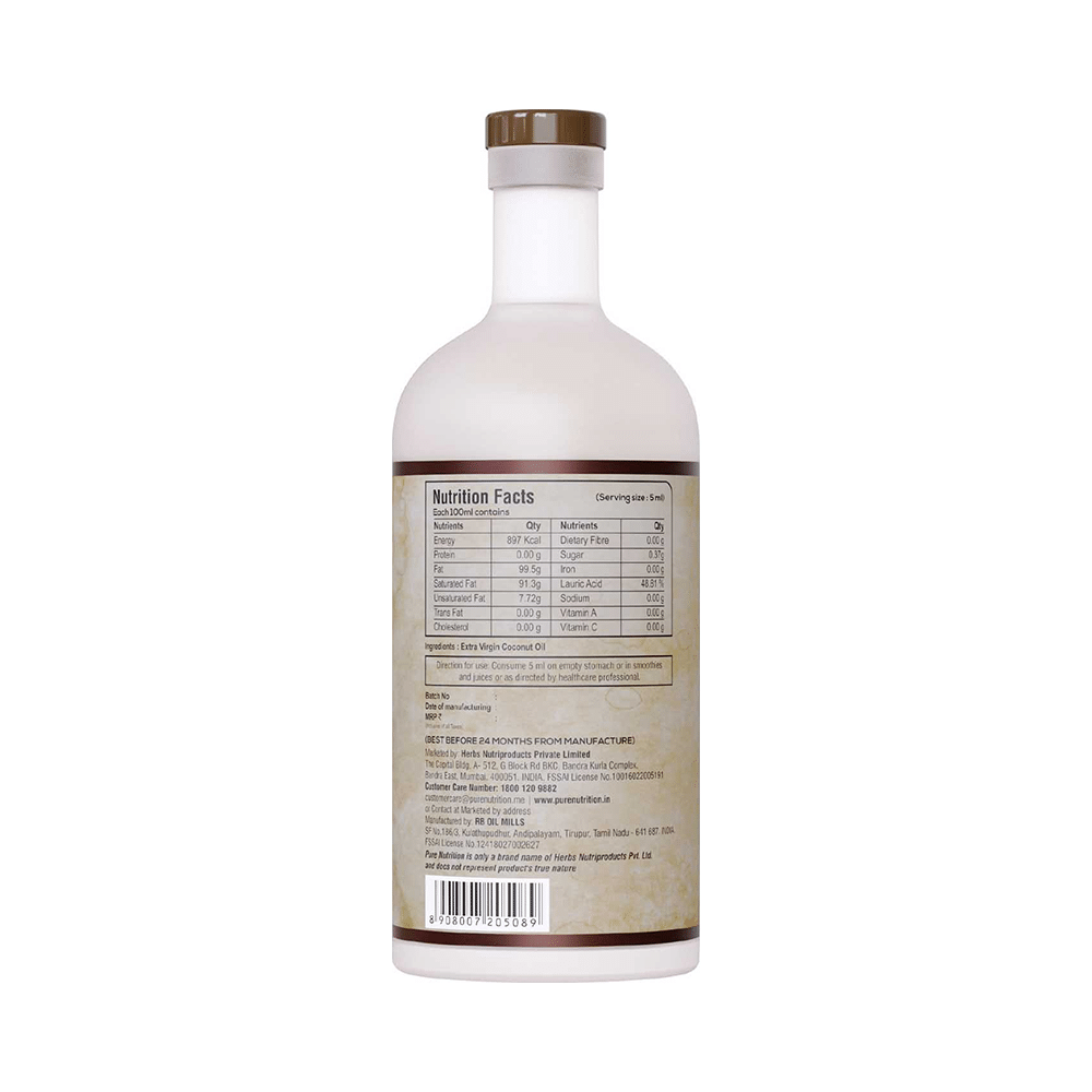 Pure Nutrition Organic Raw Virgin Coconut Oil - Image 3
