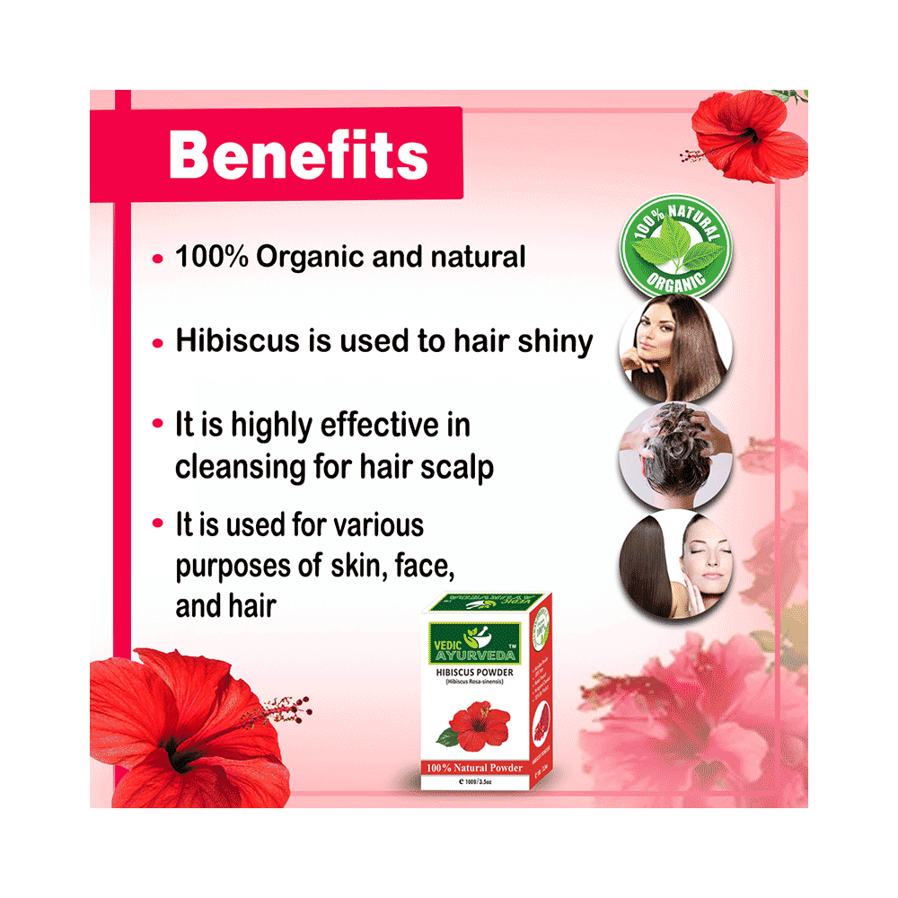 Vedic Ayurveda Hibiscus Powder (100gm Each) - Image 7