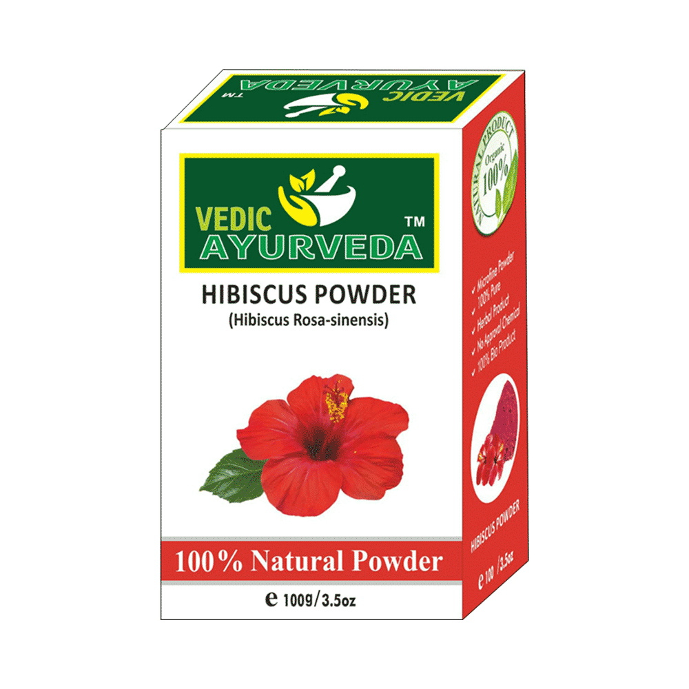 Vedic Ayurveda Hibiscus Powder (100gm Each) - Image 1