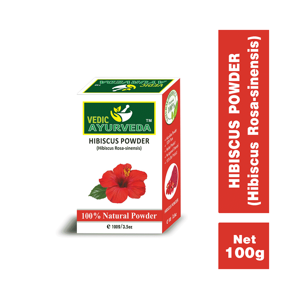Vedic Ayurveda Hibiscus Powder (100gm Each) - Image 3