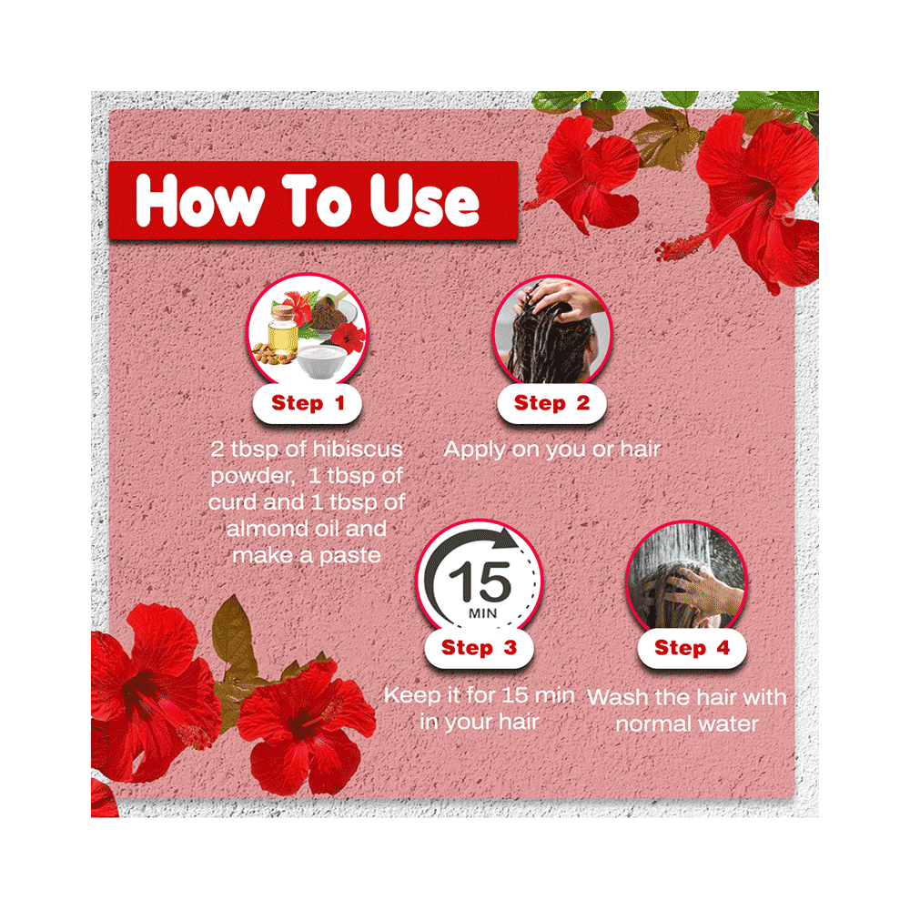 Vedic Ayurveda Hibiscus Powder (100gm Each) - Image 5