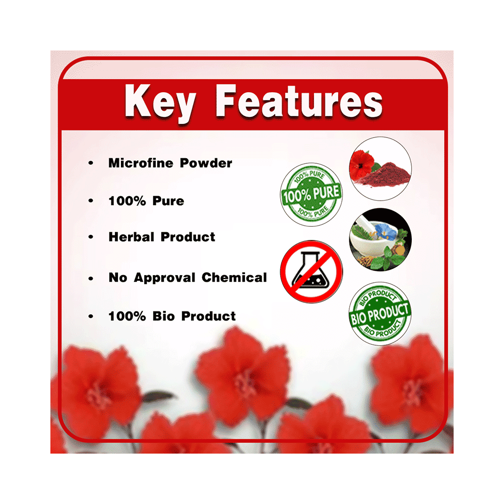 Vedic Ayurveda Hibiscus Powder (100gm Each) - Image 6