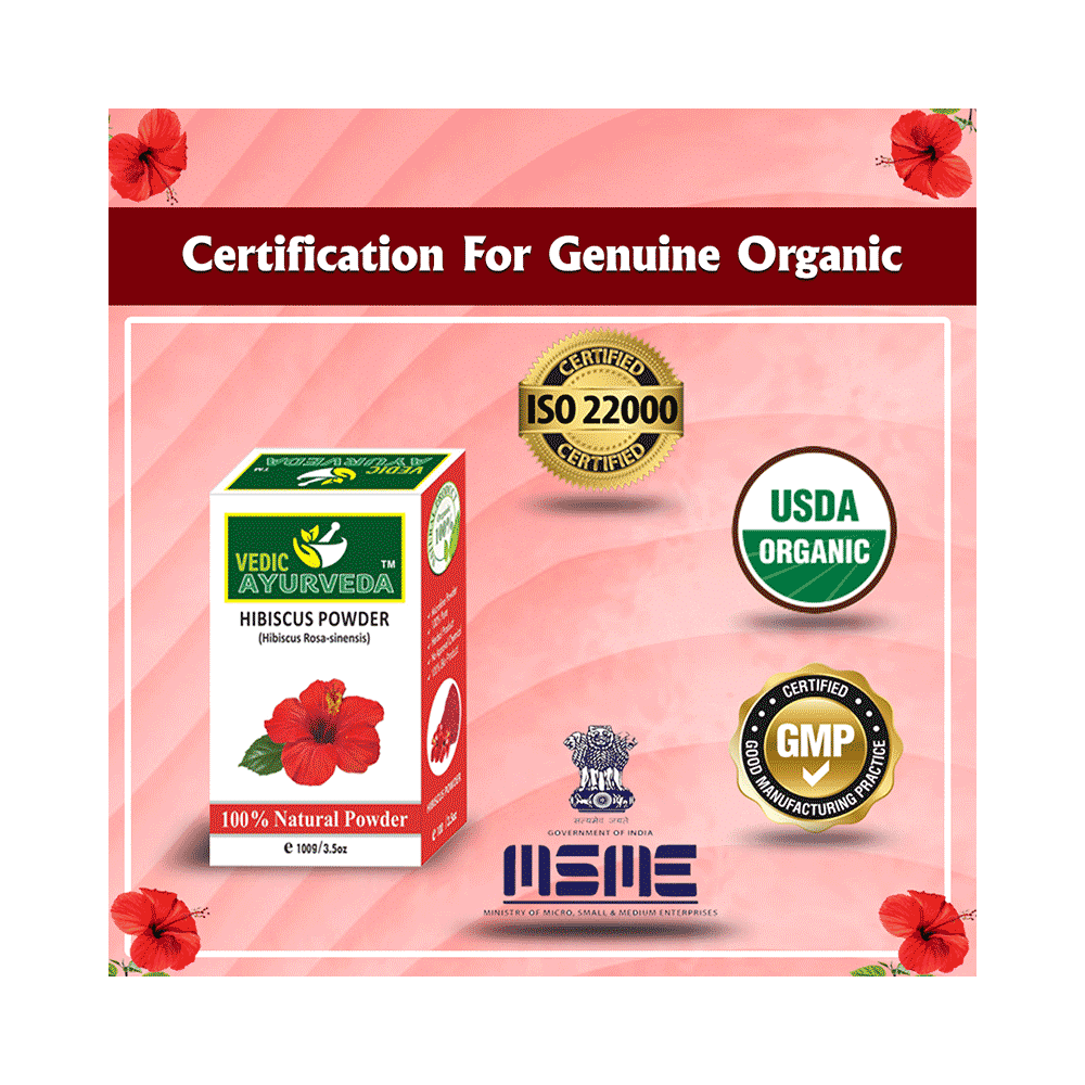 Vedic Ayurveda Hibiscus Powder (100gm Each) - Image 9