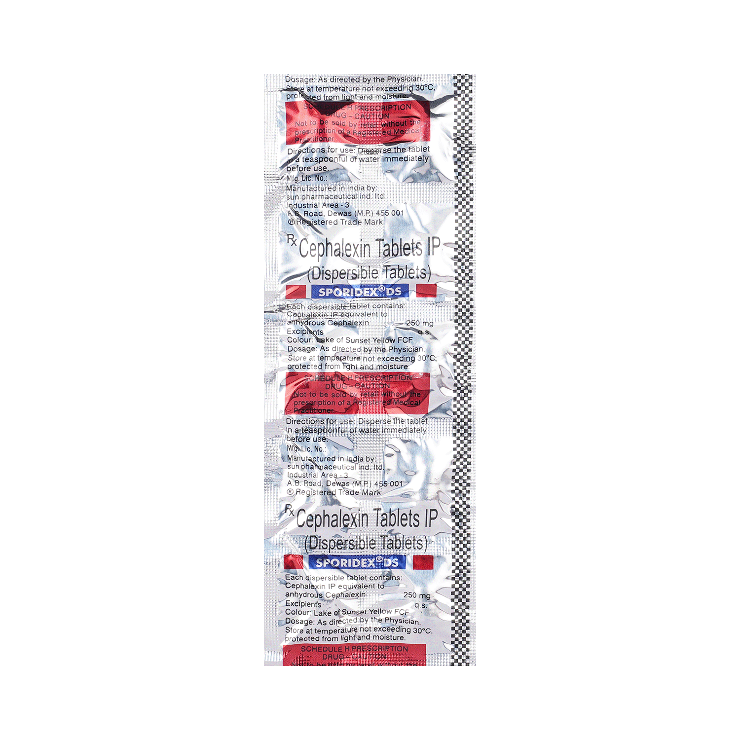Sporidex DS 250mg Tablet - Image 4