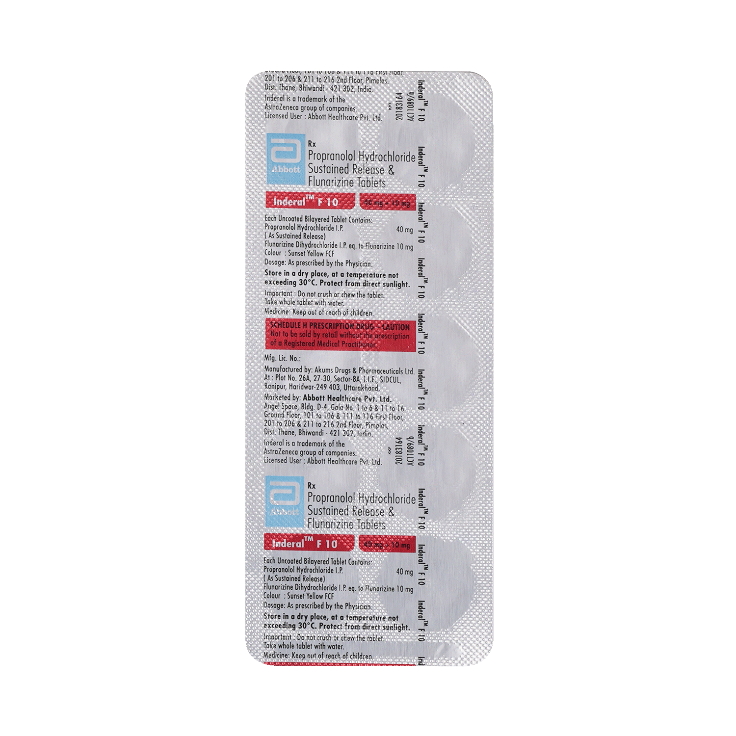 Inderal F 10 Tablet SR - Image 5