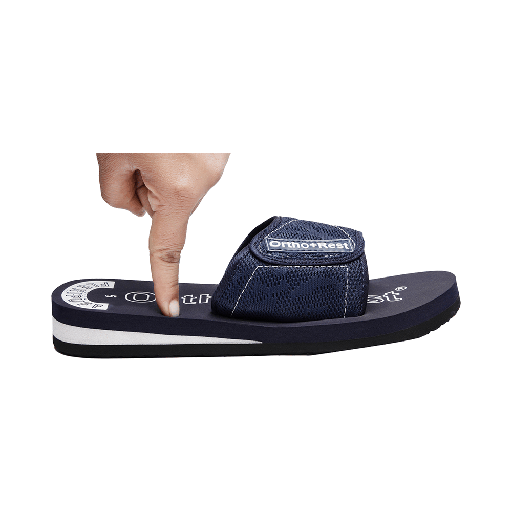 Ortho + Rest Extra Soft Sliders Flip Flop Orthopedic Slippers for Women Blue 8 - Image 3