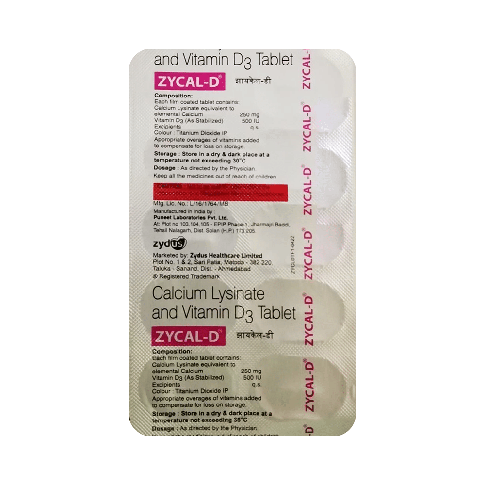 Zycal-D Tablet - Image 3