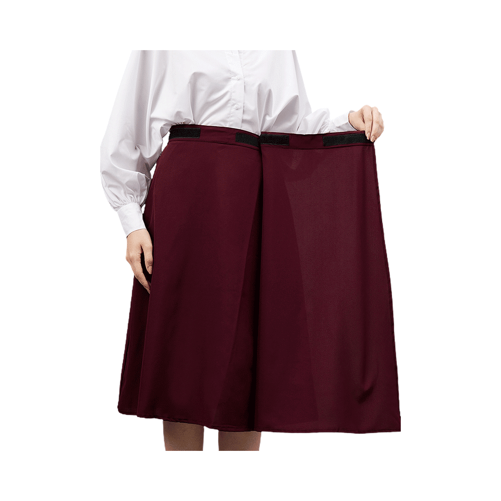 Haxor Wheel Chair Skirt with Adjustable Closure Wine - Image 3