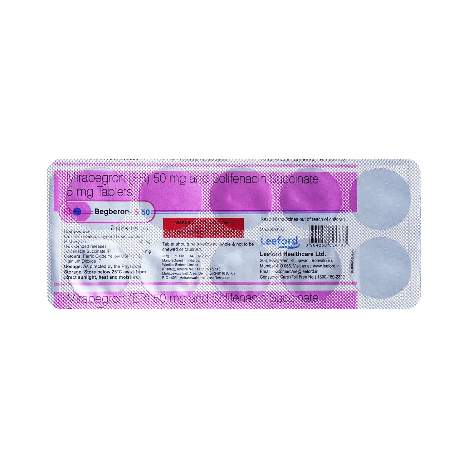 Begberon S 50mg/5mg Tablet ER - Image 5