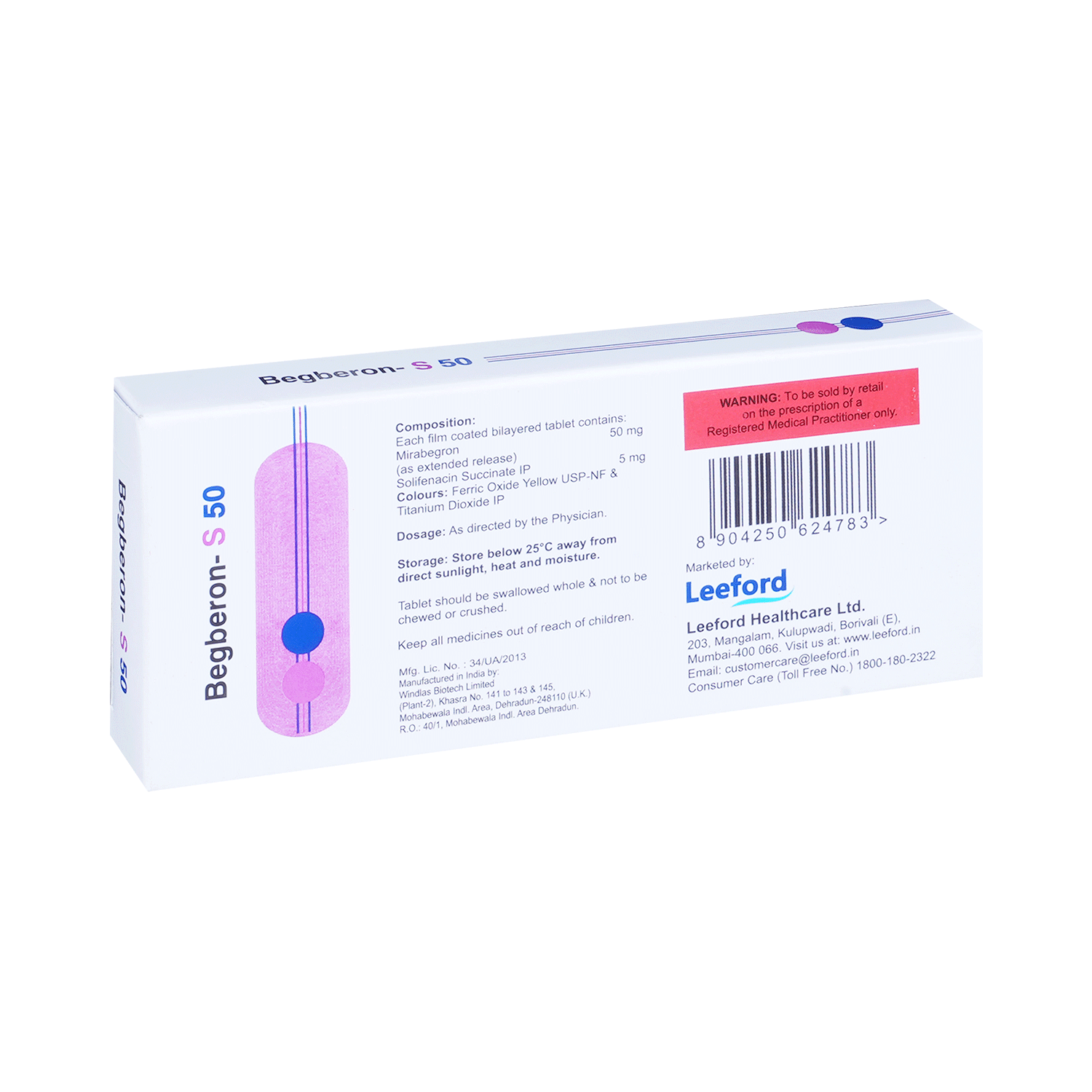 Begberon S 50mg/5mg Tablet ER - Image 3