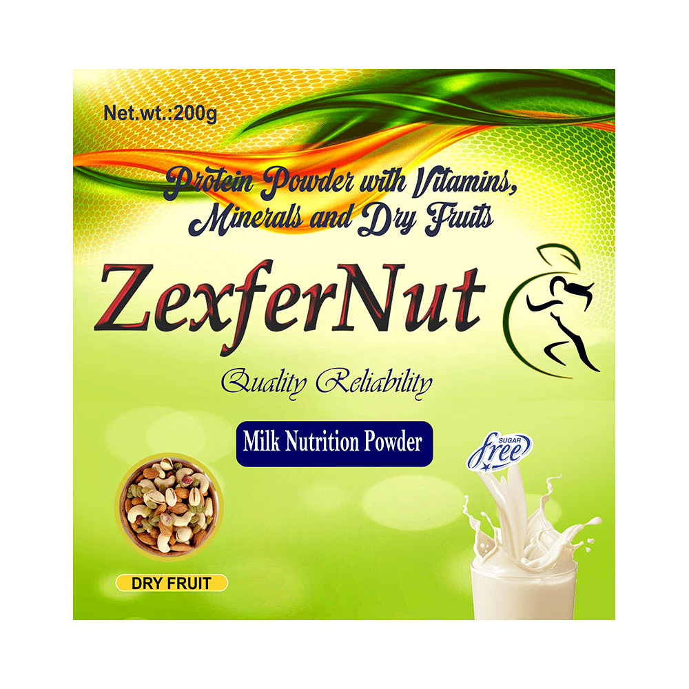 Zexfer Nut Milk Nutrition Powder Dry fruit Sugar Free - Image 1