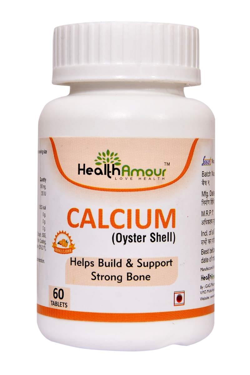HealthAmour Calcium (Oyster Shell) Orange Tablet - Image 1