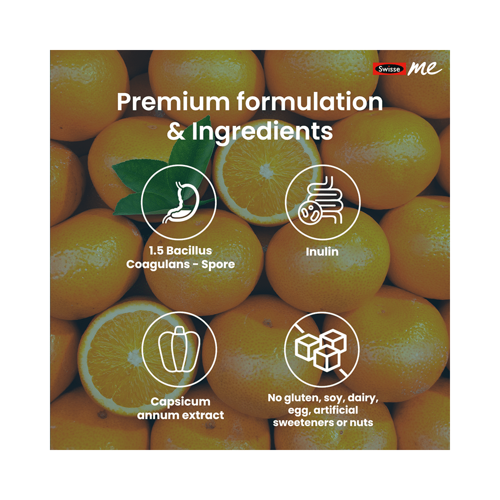 Swisse Me Probiotic + Prebiotic Gummies No Added Sugar Orange - Image 6