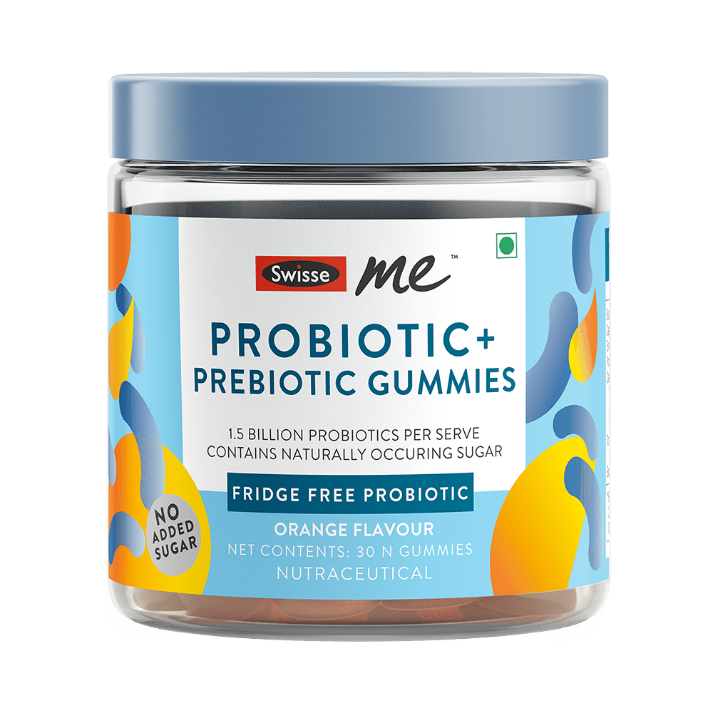 Swisse Me Probiotic + Prebiotic Gummies No Added Sugar Orange - Image 1