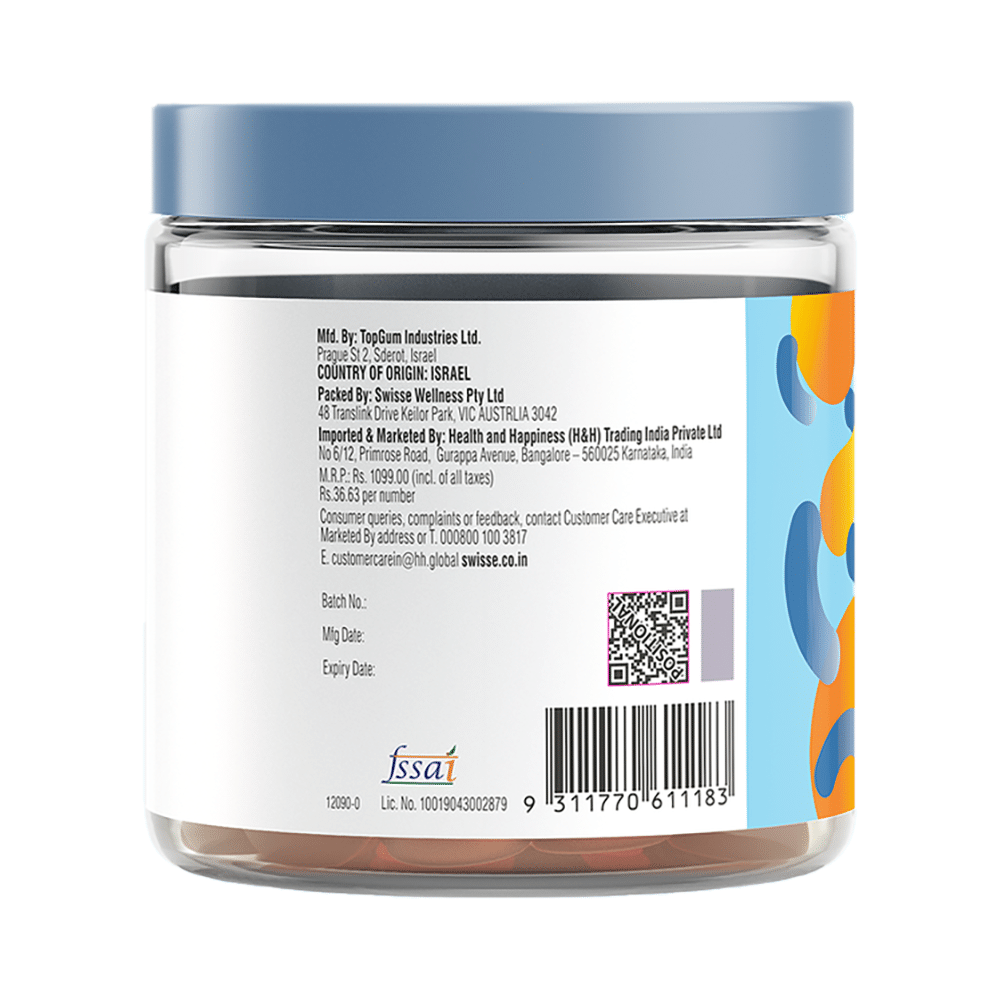 Swisse Me Probiotic + Prebiotic Gummies No Added Sugar Orange - Image 3