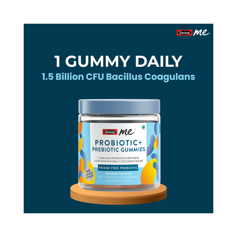 Swisse Me Probiotic + Prebiotic Gummies No Added Sugar Orange - Image 7