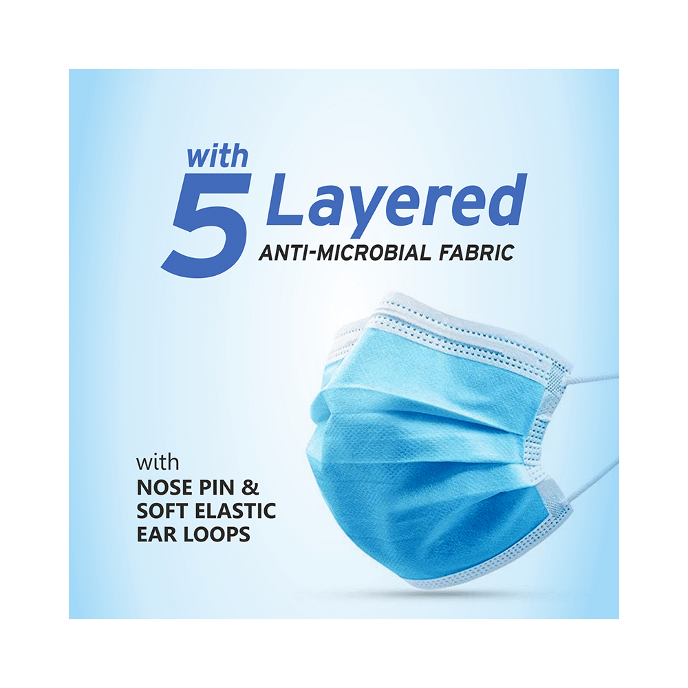 Leeford Non-Woven 3 Ply Facemask with 5 Layered Anti-Microbial Fabric - Image 4