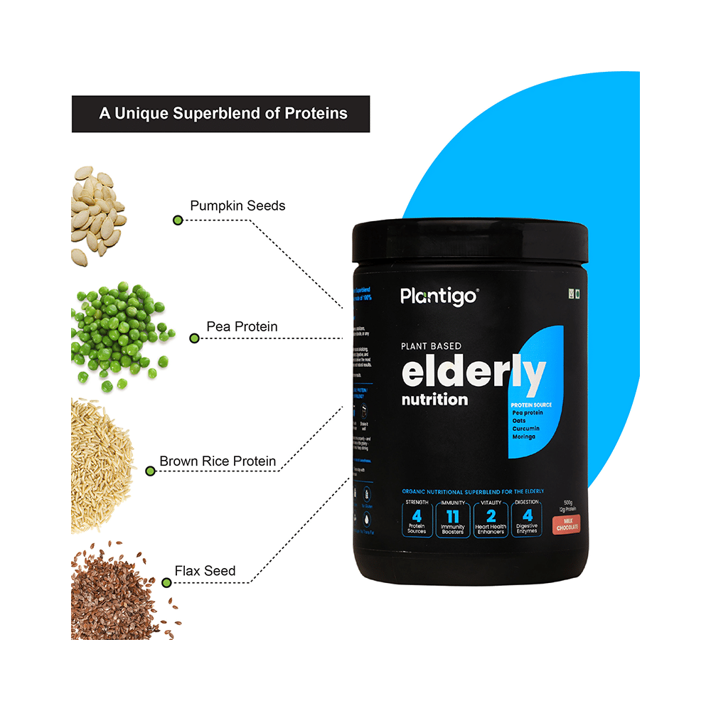 Plantigo Plant Based Elderly Nutrition Milk Chocolate Powder - Image 5