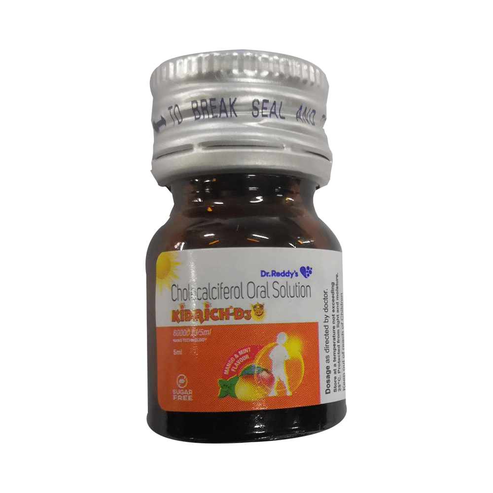 Kidrich-D3 Oral Solution Mango & Mint Sugar Free - Image 4