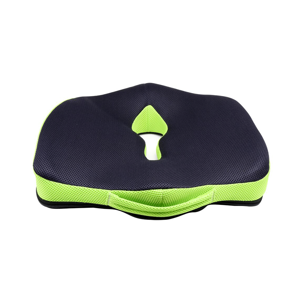 Sleepsia Advance Orthopaedic Coccyx Seat Cushion/Pillow with Memory Foam Green - Image 1