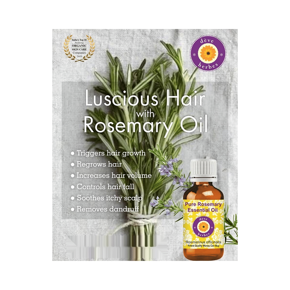Deve Herbes Pure Rosemary Essential Oil with Dropper - Image 7