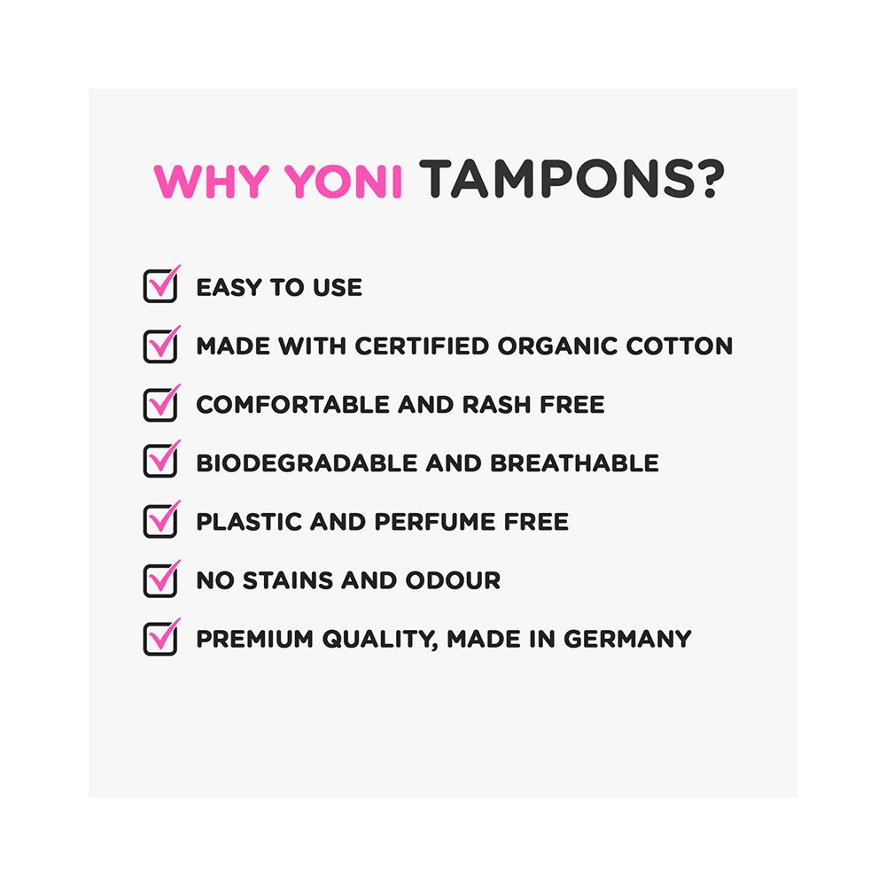 Yoni Organic Cotton Tampons Medium - Image 4