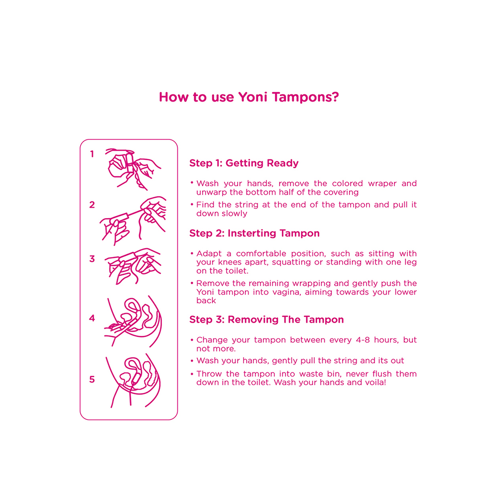 Yoni Organic Cotton Tampons Medium - Image 6