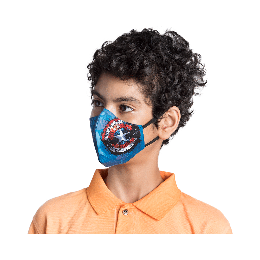 Airific Marvel Captain America Hex Shield Face Mask Small - Image 2