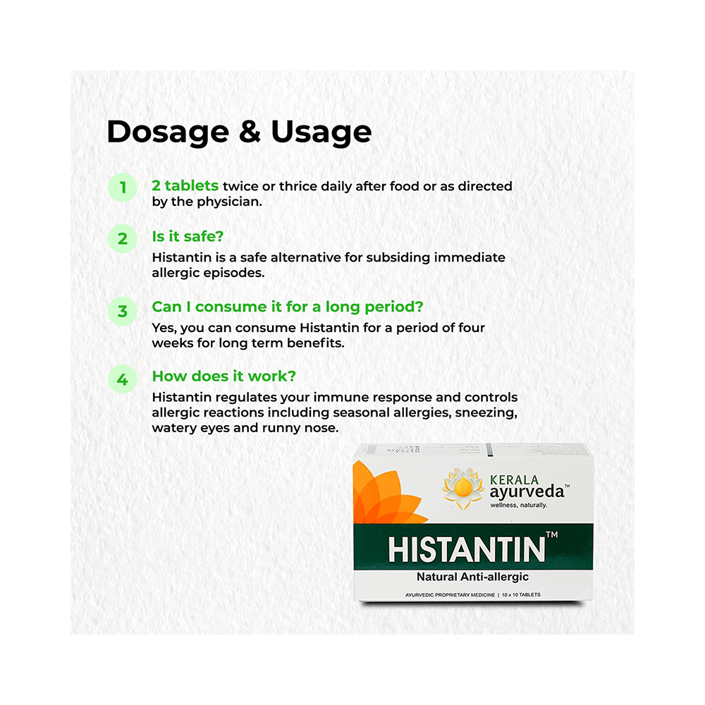 Kerala Ayurveda Histantin Anti-Allergic Tablet - Image 5