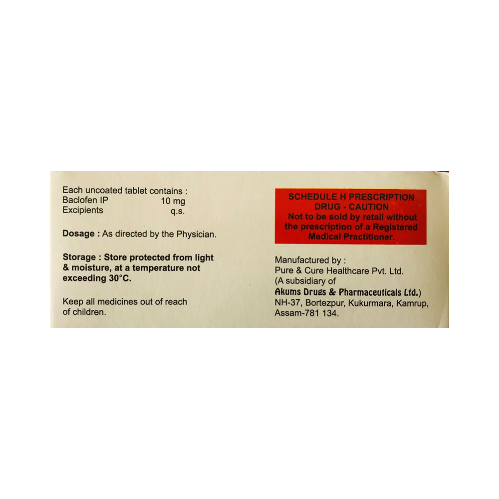 Baclolyf 10 Tablet - Image 2