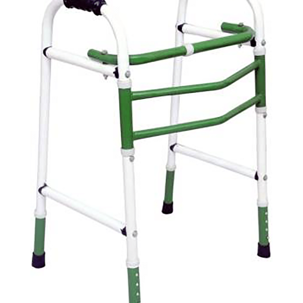 Fidelis Healthcare U Shape Adjustable Walker Mild Steel Green - Image 1