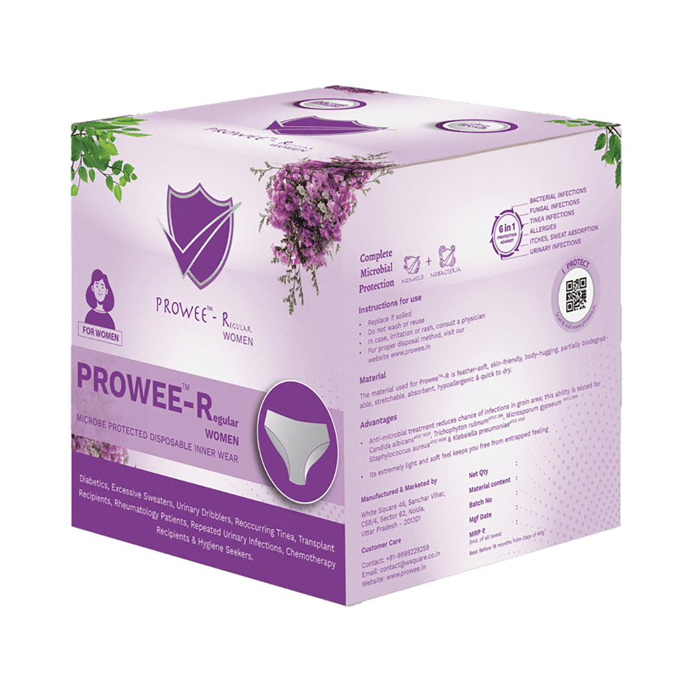 Prowee-Regular Women Microbe Protected Disposable Hospital Hygiene Protocol Panty Large - Image 2