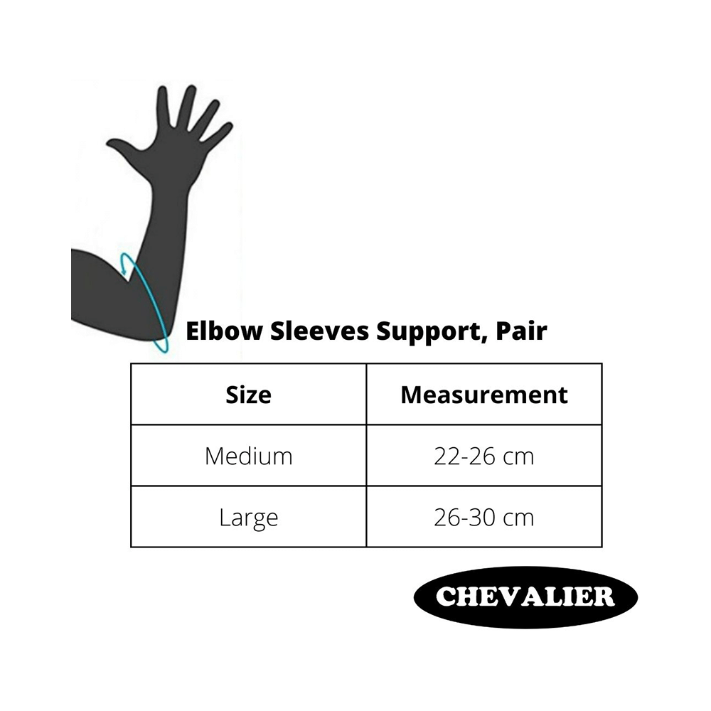 Chevalier Elbow Sleeves Support Large Black - Image 3