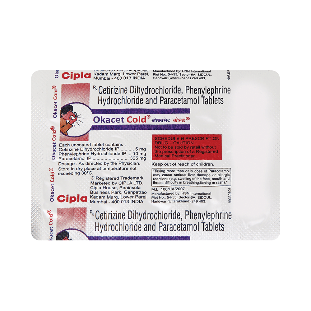 Okacet Cold Tablet - Image 4