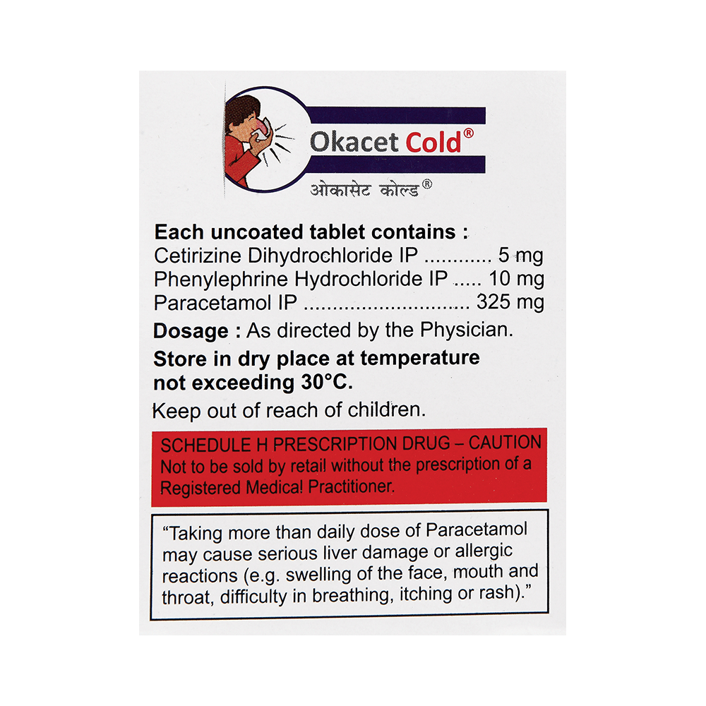 Okacet Cold Tablet - Image 2