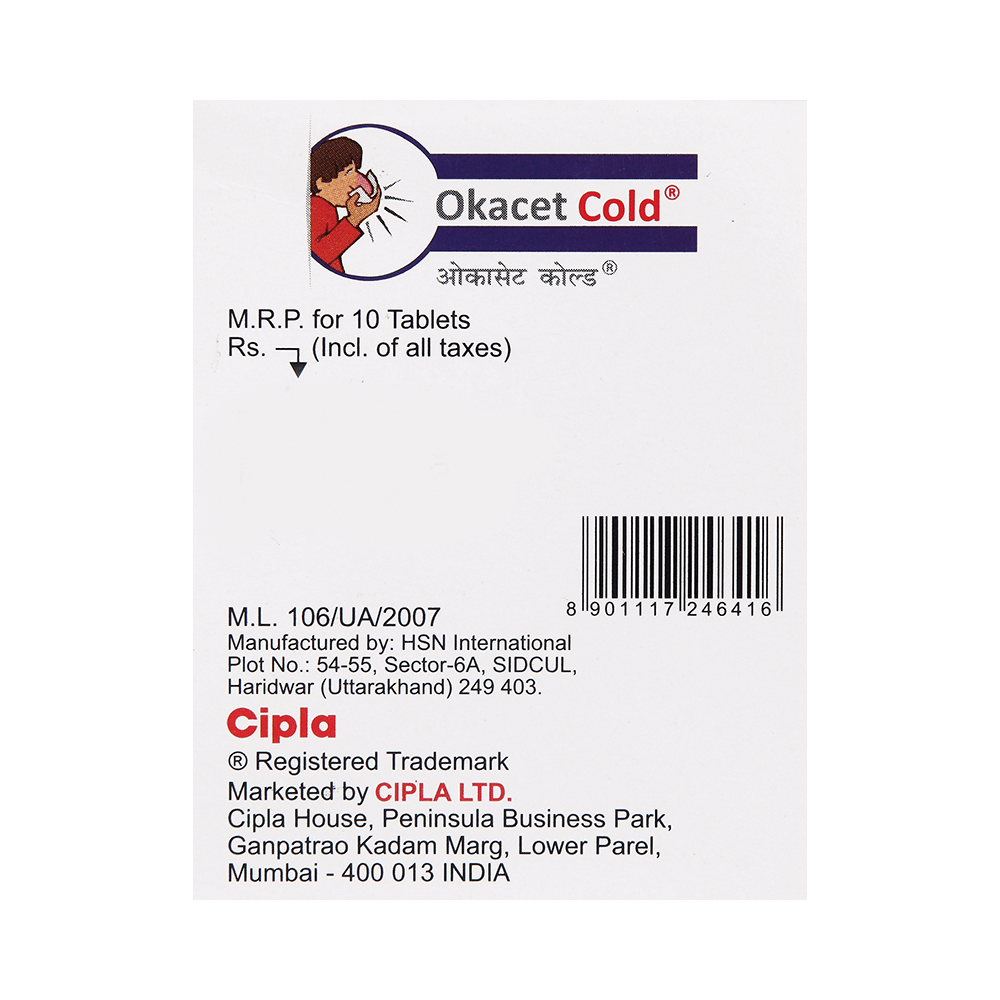 Okacet Cold Tablet - Image 3