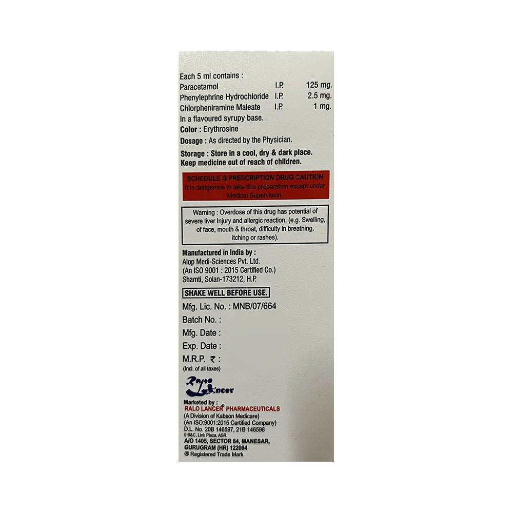 Lynocold Oral Suspension - Image 2